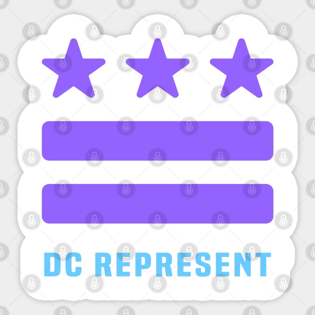 DC REPRESENT (Purple) Sticker by OF THIS CITY